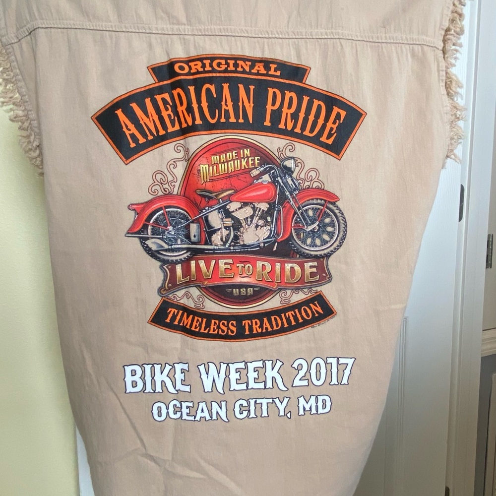Biker Wear USA Biker cutoff sleeveless shirt